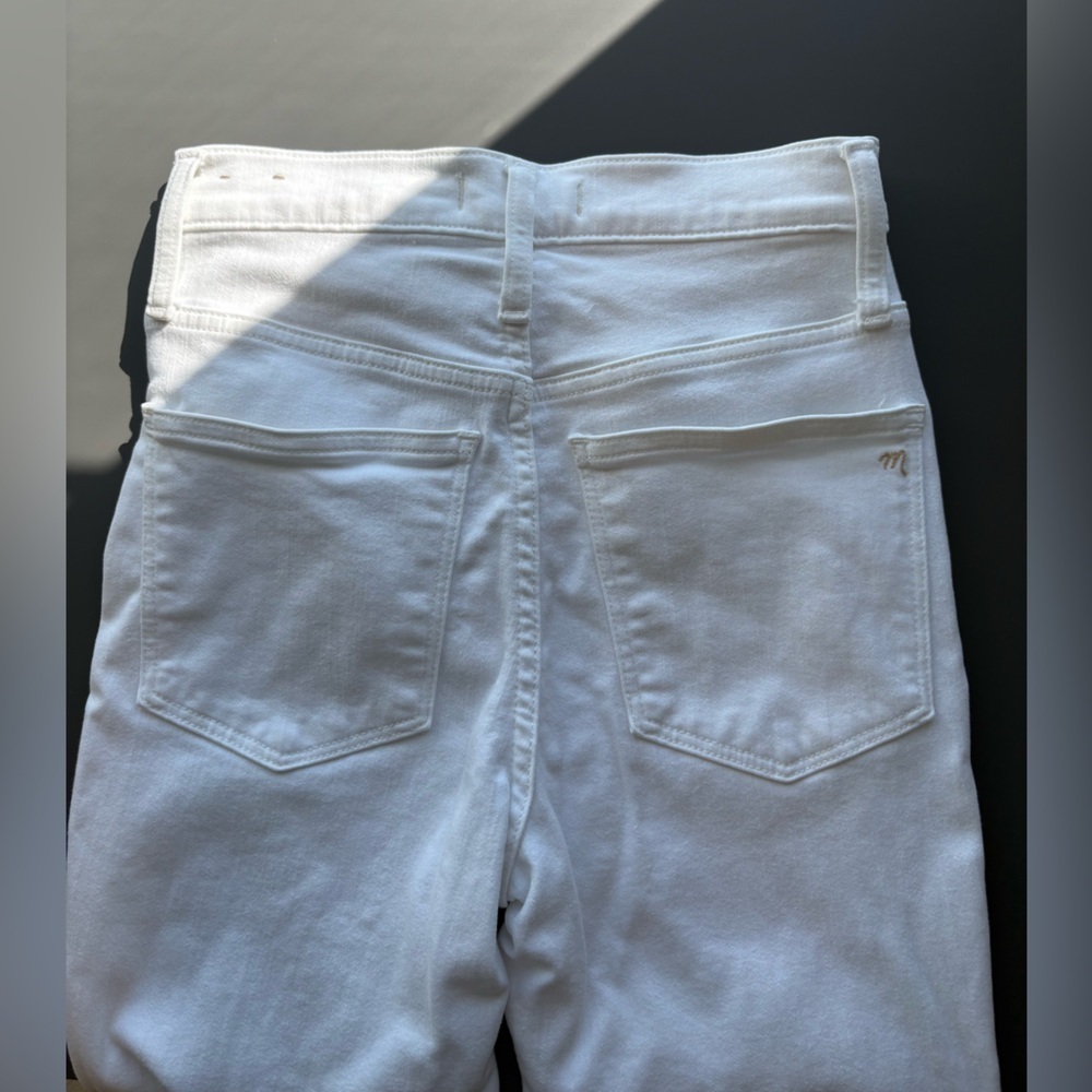 Madewell White Skinny High-Rise Jeans Size 24 10” Rise - Picture 5 of 15